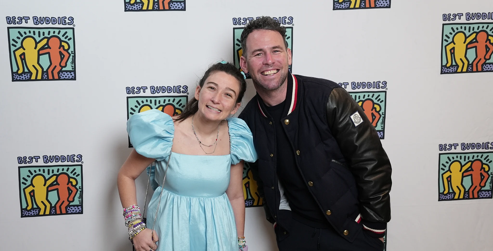 Mark Cavendish with Best Buddies Ambassador