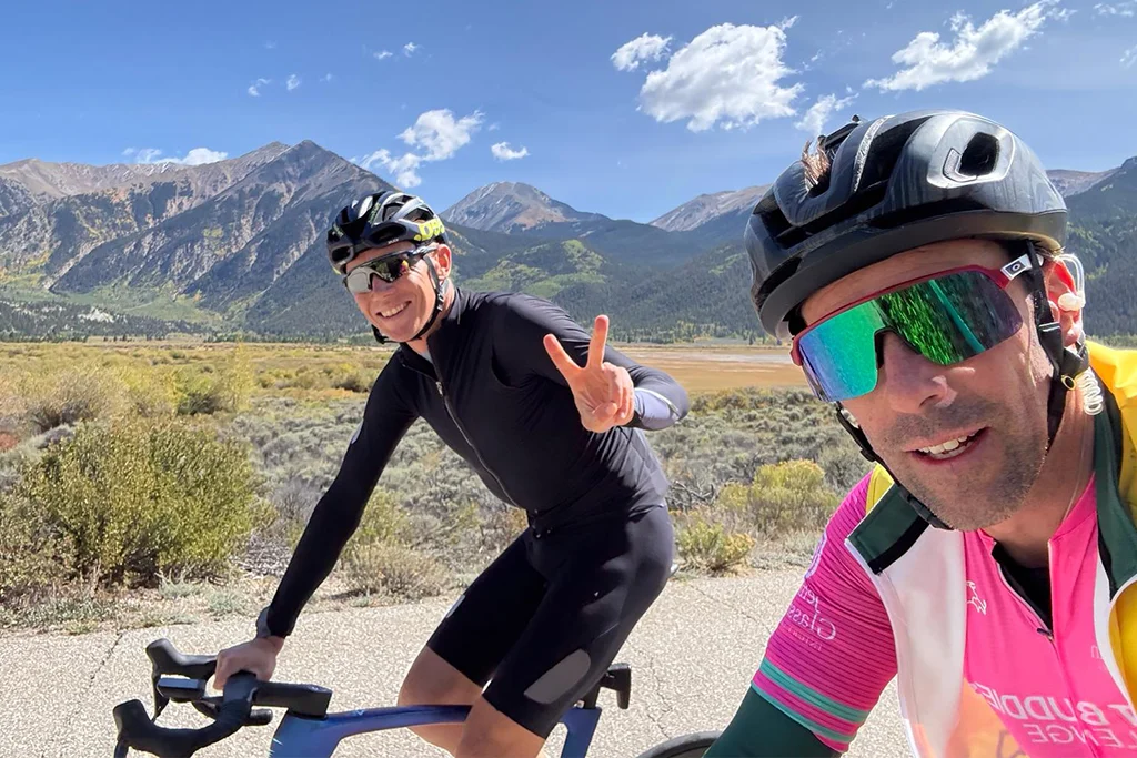 Riders in aspen