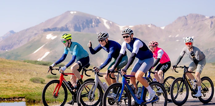 cyclists in aspen co