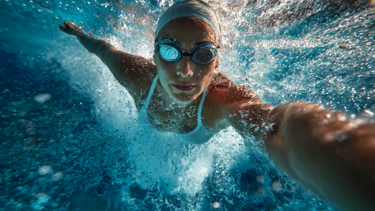 Swimmer in water